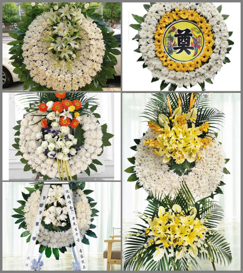 浙江省台州温岭市松门镇横门村花圈速递
