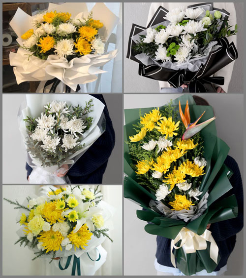 浙江省台州温岭市松门镇横门村白事花束代送